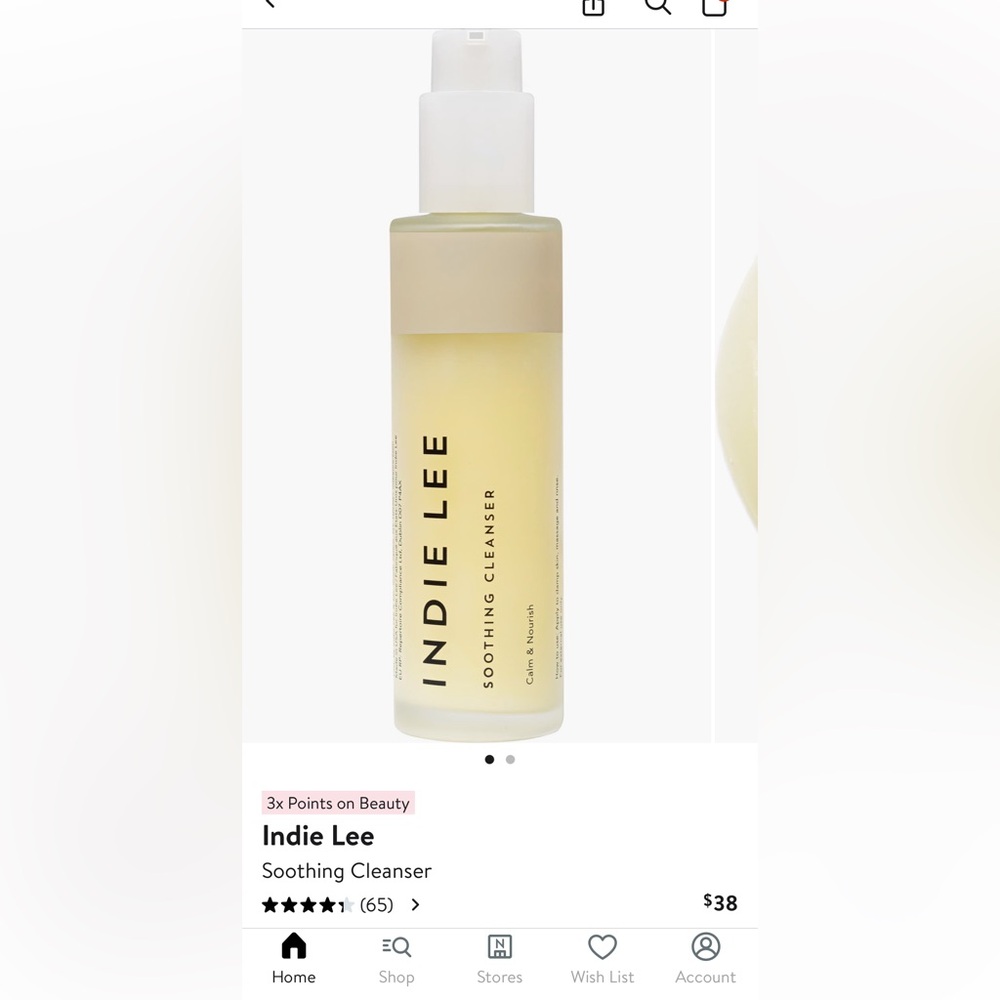New Indie Lee Soothing Cleanser
